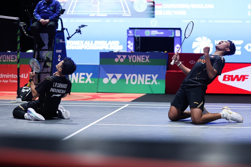 Hasil Final All England 2025, Sengit! Bagas/Leo Kalah Tipis di Set Pertama